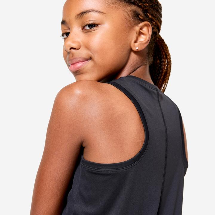 Actual product image Decathlon Top Mädchen Multisport atmungsaktiv - schwarz (14, 15, 16)