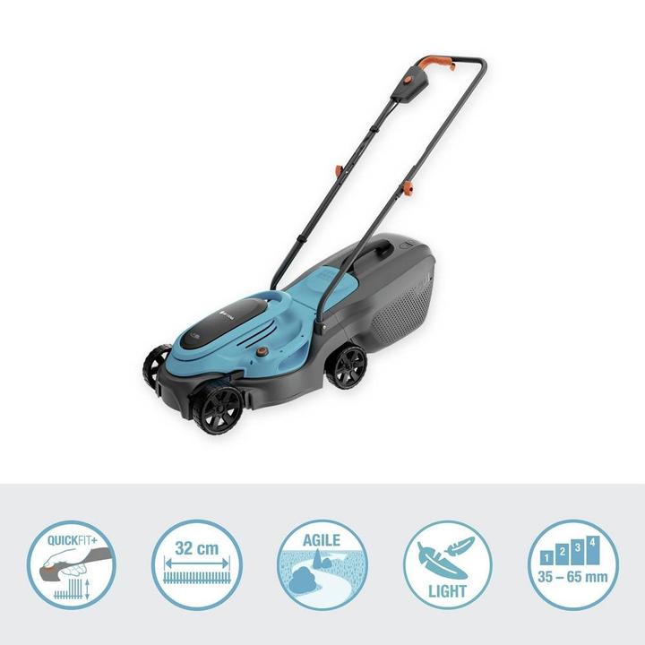 Actual product image Gardena Akku-Rasenmäher EasyMax 32/18V P4A solo (Rechargeable battery operated)