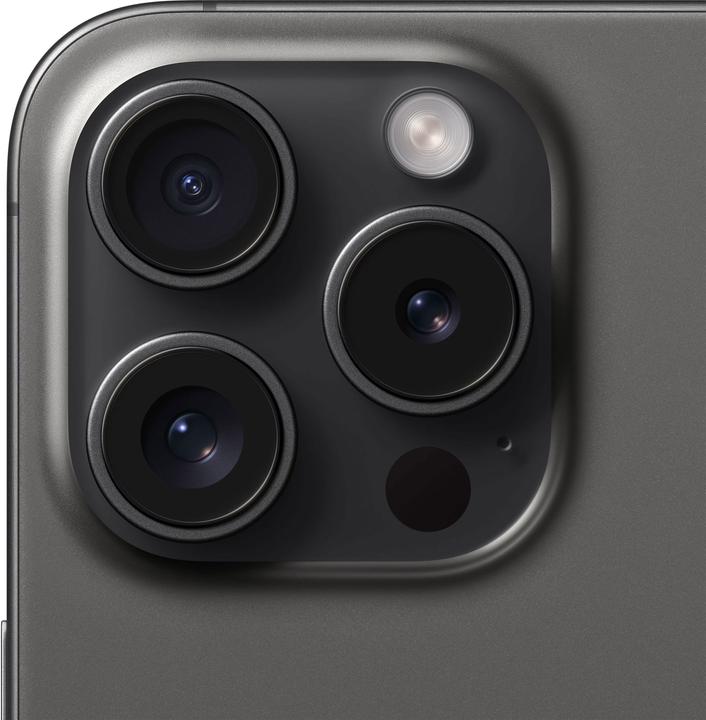 Produktbild Apple iPhone 15 Pro (128 GB, Black Titanium, 6.10", SIM + eSIM, 48 Mpx, 5G)