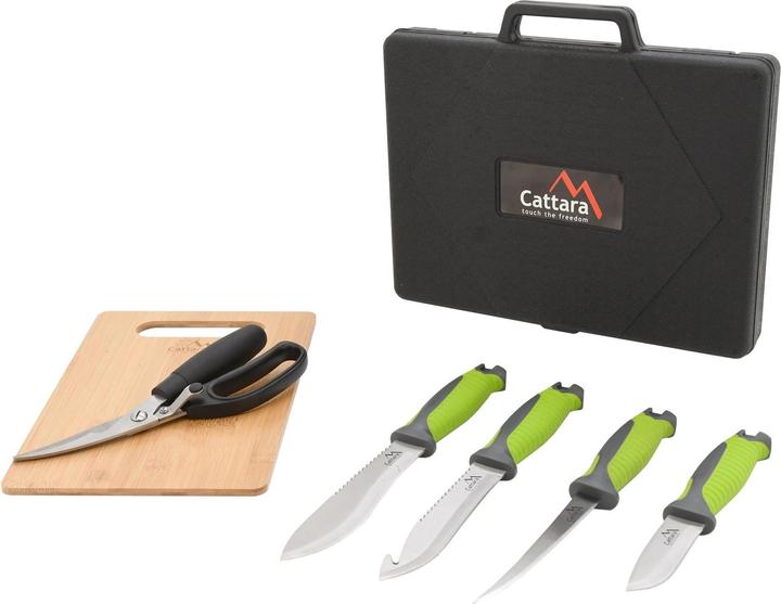 Actual product image Cattara Barbecue knife set 4+1+1