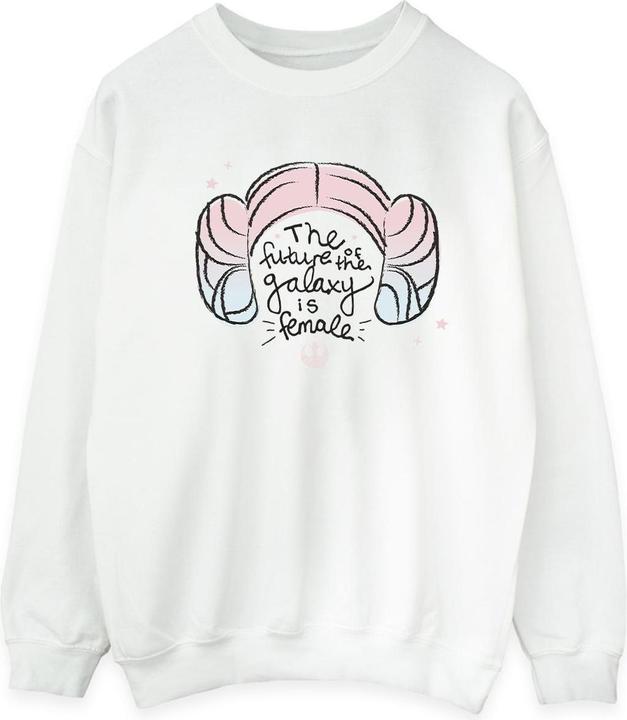 Actual product image Star Wars Mens Princess Leia Future Of The Galaxy Sweatshirt (S)