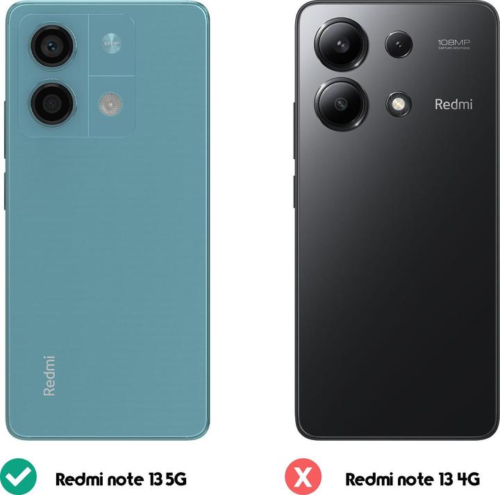 Image du produit Avizar Classic Edition, couverture arrière avec rabat magnétique Series (Xiaomi Redmi Note 13 5G)