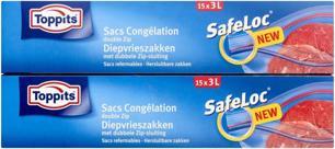 Produktbild Toppits Safeloc Zipper-Gefrierbeutel 3 Liter 15 (15 x)