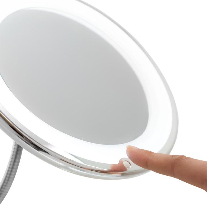 Image du produit InnovaGoods Miroir de courtoisie avec grossissement et LED (Ø 20 cm)