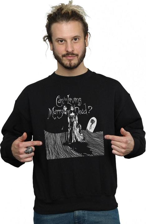 Actual product image Corpse Bride Mens Marry The Dead Sweatshirt (4XL)