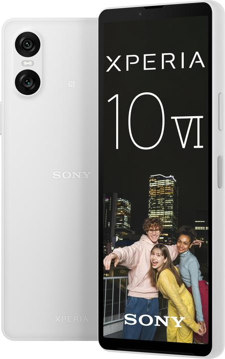 Actual product image Sony Xperia 10 VI (128 GB, White, 6.10", SIM + eSIM, 48 Mpx, 5G)