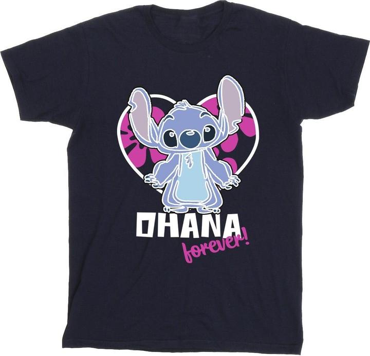 Produktbild Disney Lilo And Stitch Ohana Forever Heart TShirt (XL)