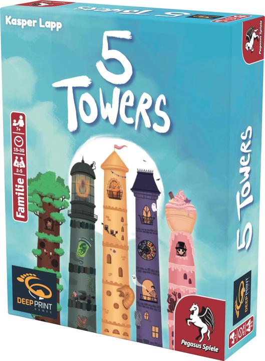 Image du produit Pegasus 5 Towers, jeu de cartes, pour 2-5 joueurs, à partir de 7 ans (édition allemande) (Allemand)