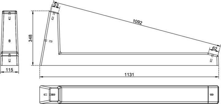 Image du produit Wattstone Support PV pour toit plat pour 6 modules solaires 15° Socle en béton avec tapis de protection en alu (Matériel de montage du système solaire)