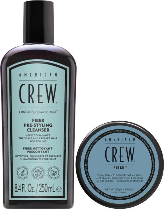 American Crew Fiber + Cleanser Set (Haarpflege set)