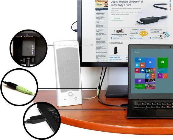 Produktbild StarTech 2m DisplayPort auf VGA Adapterkabel mit Audio - DP zu VGA Konverter - 1920x1200 (2 m, DisplayPort, VGA)