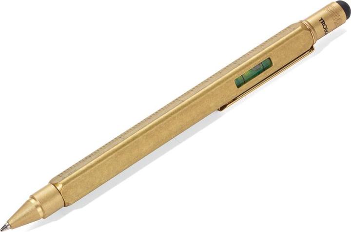 Immagine prodotto Troika QUADRATO DI COSTRUZIONE Quadrato di biro multitasking, oro antico (Oro antico)
