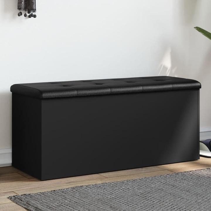 Produktbild VidaXL Sitzbank mit Stauraum Schwarz 102x42x45 cm (42 cm)