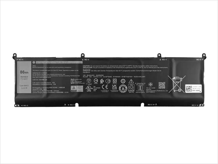 Actual product image Dell 86Wh Lithium-ion battery for XPS 15 (6 Cells, 7200 mAh)