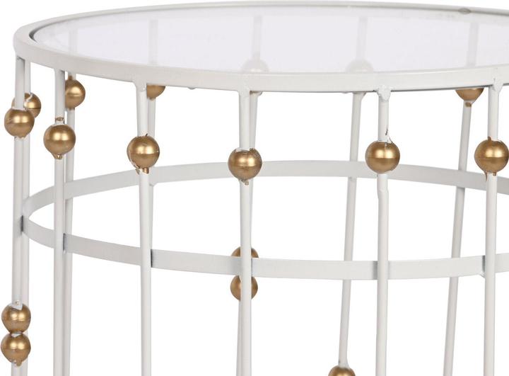 Produktbild Esprit Set of 2 tables Home White Golden 42 x 42 x 55 cm (42 x 42 x 55 cm)