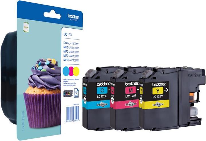 Produktbild Brother LC-123 Rainbow Pack (M, Y, C)