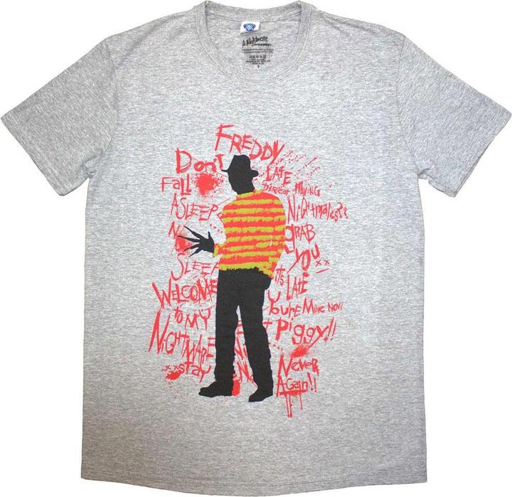 Absolute Cult Freddy Scribble Font TShirt