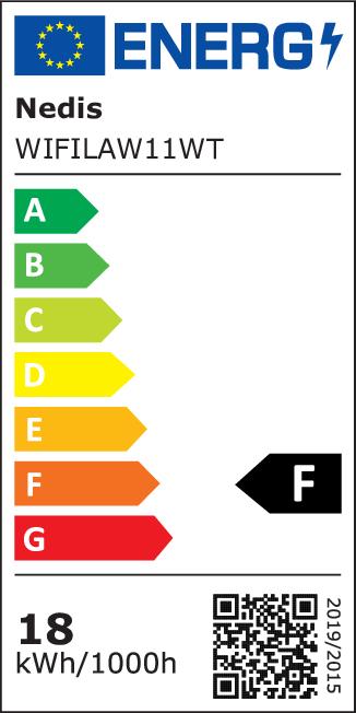 Label énergétique Nedis SmartLife Plafonnier | Wi-Fi | RGB / Blanc chaud à froid | Rond | Diamètre : 260 mm | 18 (1820 lm)