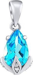 Produktbild Silvego Silver Clarissa Pendant with Swissue Topaz and Brilliance Zirconia JJJ1267PTS (995er Sterlingsilber)