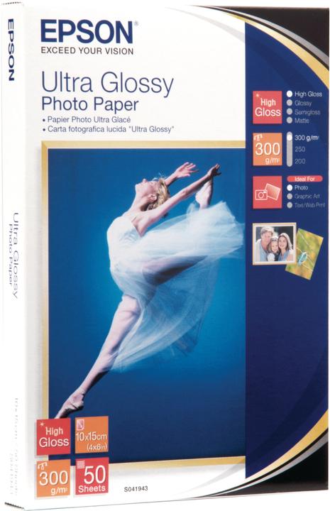 Immagine prodotto Epson Carta lucida Ultra Photo, 50 fogli (300 g/m², 10 x 15 cm, 50 x)