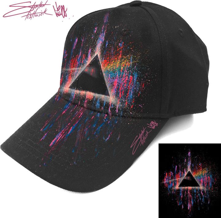 Pink Floyd DSOTM Pink Splatter Baseball Cap