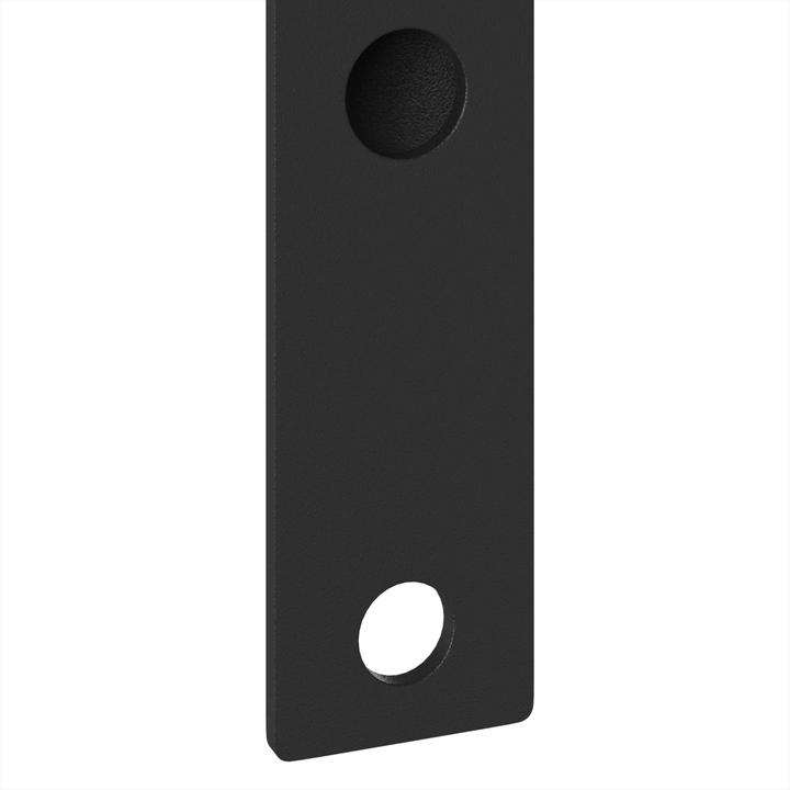 Actual product image VidaXL Flagpole bracket for 1 flag for wall mounting made of black metal