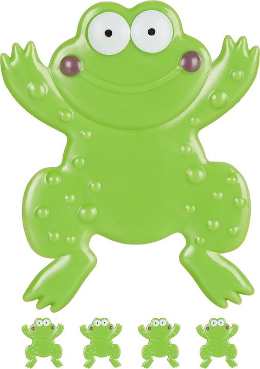 Relaxdays Frog Bathroom Stickers, Set of 5 (12 x 0.5 x 14 cm)