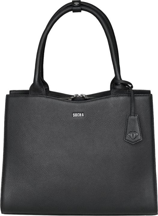 Socha Diamond Leather Businessbag 10-14 Black