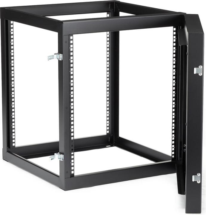Actual product image StarTech 12 U open 19 inch server rack with hinge - 55cm deep (12 RU, 19 inch rack)