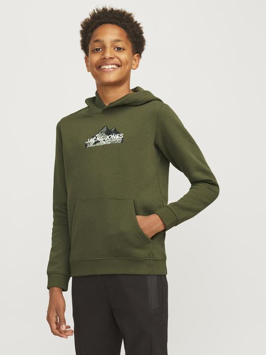 Actual product image Jack & Jones Jcomountain Logo Sweat Hood Sn Jnr (140)