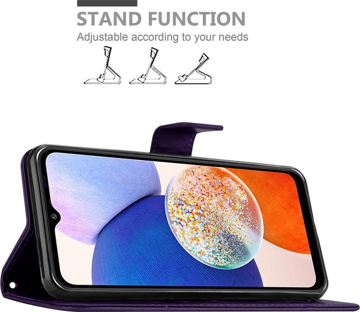 Actual product image Cadorabo Cover for Samsung Galaxy A14 4G / 5G / M14 with floral pattern (Samsung Galaxy M14, Samsung Galaxy A14)