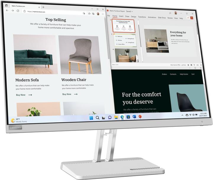 Actual product image Lenovo L27e-40 (1920 x 1080 pixels, 27")