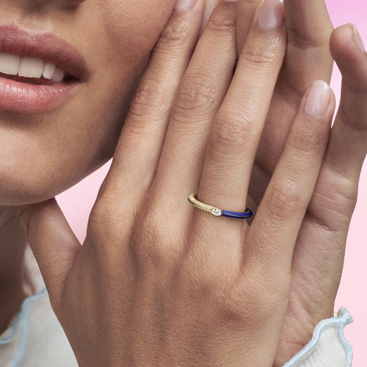 Produktbild Pandora ME Pavé & Blau Doppelring (52)