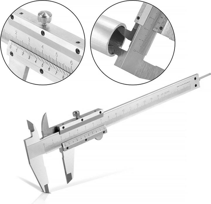 Produktbild Stahlwerk Messschieber 0-150 mm DIN 862 aus gehärtetem Carbon-Stahl (15 cm)
