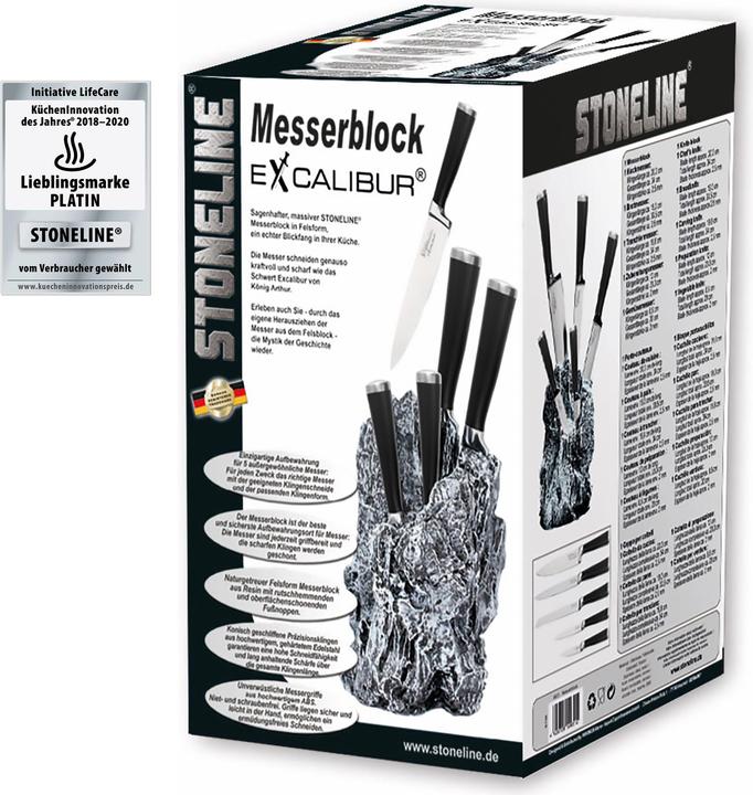 Image du produit Stoneline Bloc à couteaux 6 pcs.