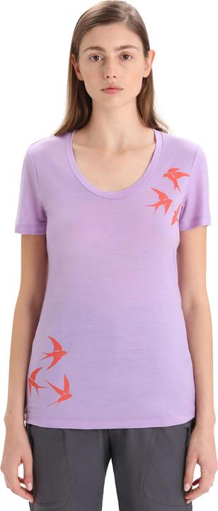 Actual product image Icebreaker Women's Tech Lite II S/S Scoop Swarming Shapes (M)