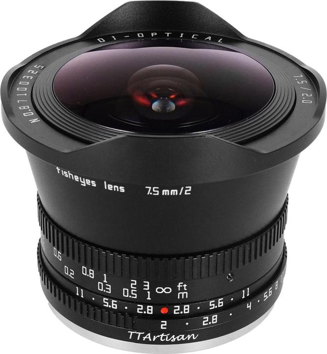 Produktbild TTArtisan 7.5 mm, f/2.0 (Fujifilm X, APS-C / DX, Vollformat)