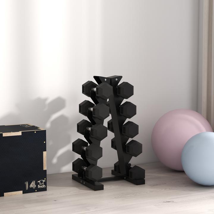 Actual product image Homcom Hexagon dumbbell set of 2 (2 x 4 kg)