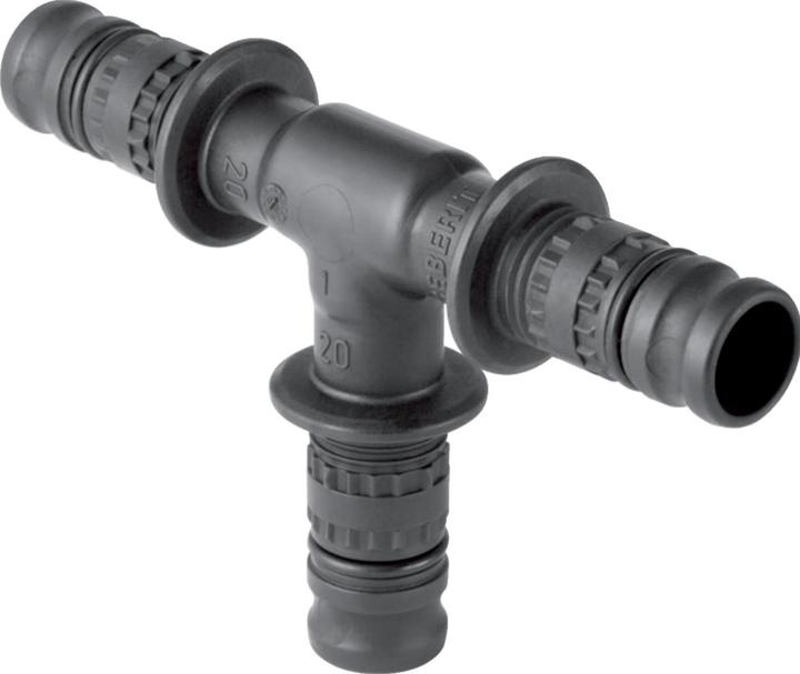 Produktbild Geberit Mepla Pressfitting T-Stck 90 Kunststoff 63 mm 627.310.00.5 (Pressverbindung)