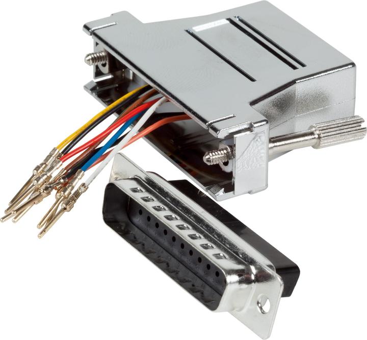 Image du produit EFB Elektronik Adaptateur modulaire DB25 mâle/RJ45, boîtier métallisé
