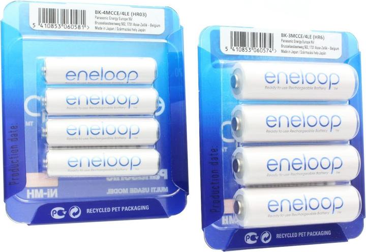 Actual product image Panasonic Battery Combi Pack 4x AA Mignon + 4x AAA Micro (4 pcs., AAA, AA, 2000 mAh)