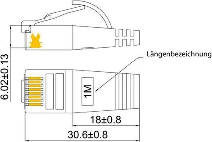 Image du produit Wirewin Câble de réseau (STP, CAT6, 2 m)