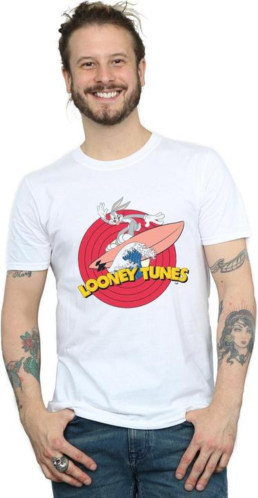 Actual product image Looney Tunes Mens Bugs Bunny Surfing T-Shirt (3XL)