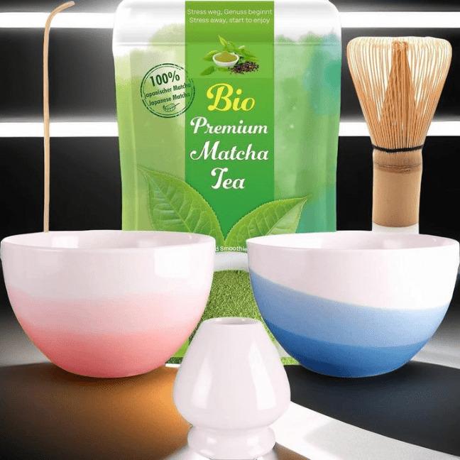 Actual product image Calimatcha Matcha set Murasaki with 30g organic matcha gift idea