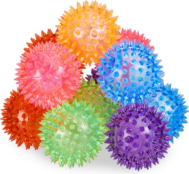 Image du produit Relaxdays Jeu de 12 boules LED à pointes
