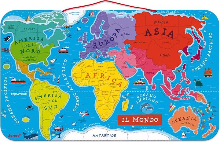 Image du produit Janod Carte du monde IT (92 pièces)