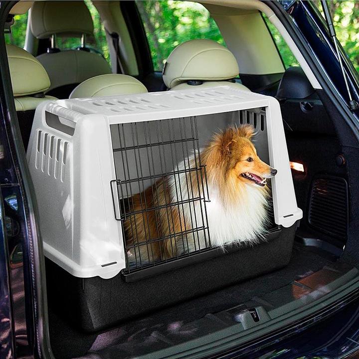 Immagine prodotto Ferplast Casella di trasporto auto Atlas (Cane, Gatto, Chiudibile a chiave, Traspirante)