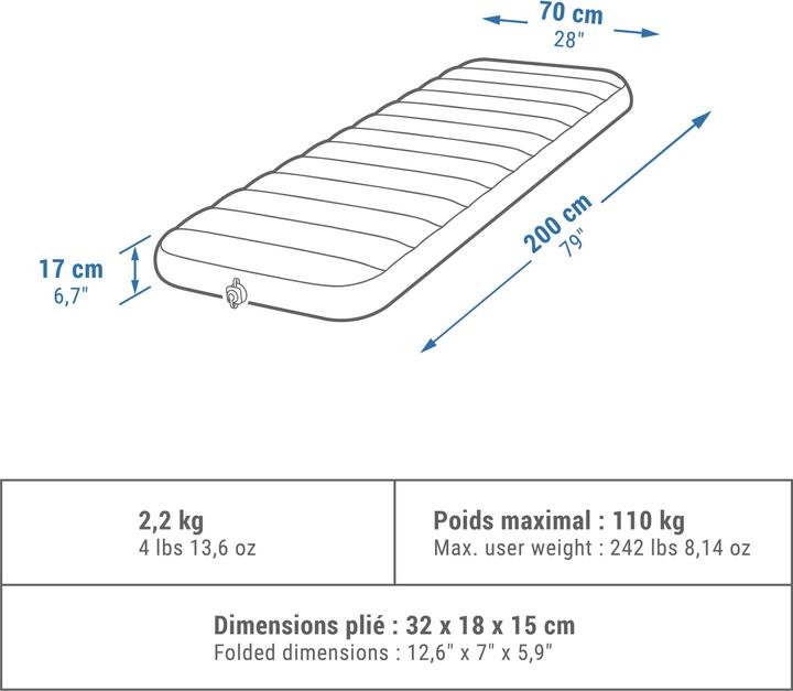Immagine prodotto Quechua AIR COMFORT 70