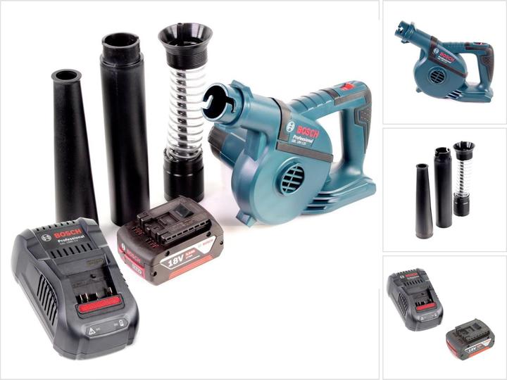 Actual product image Bosch Professional Bosch GBL 18 V-120 Cordless Leaf Blower + 1x Battery 18V 5,0 Ah + Charger GAL 1880 CV (Rechargeable battery operated, Workshop blower)