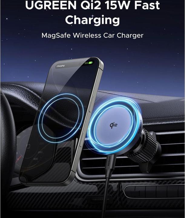 Immagine prodotto Ugreen Magnetic Car Wireless Charger W708 15W